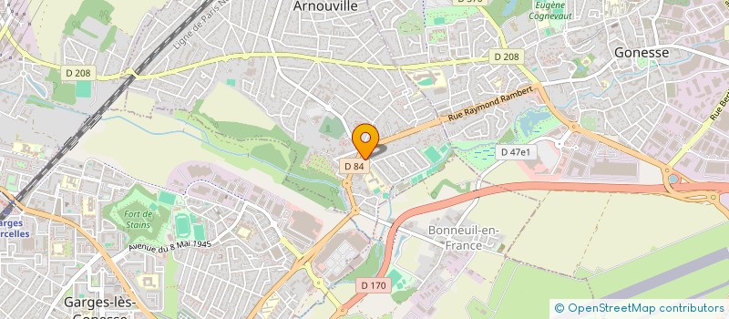 localisation de l'entreprise ASS LES PENTATONIQUES  ARNOUVILLE