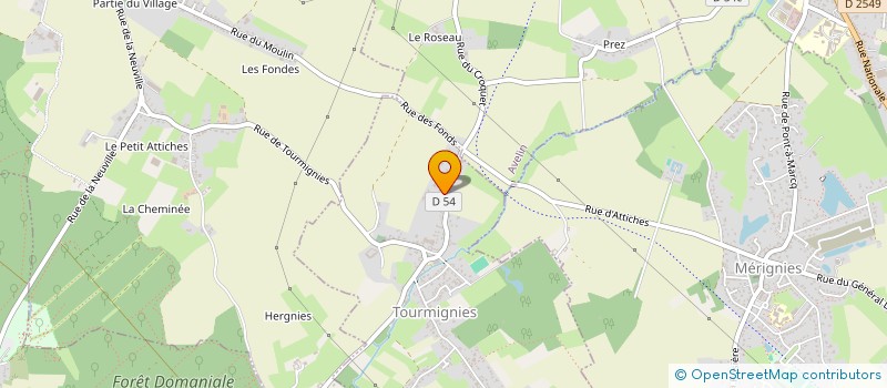 localisation de l'entreprise ASS LES PETITS LOUPS à TOURMIGNIES