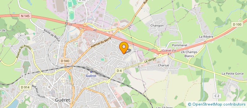 localisation de l'entreprise ASS LES PETITS MANIPS DU LIMOUSIN à GUERET