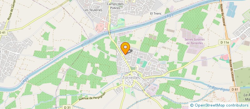 localisation de l'entreprise ASS LES PIEDS NOIRS DE TORREILLES  TORREILLES