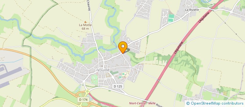 localisation de l'entreprise ASS LES PIOTS D'VOUILLE  VOUILLE