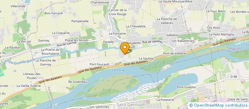 localisation de l'entreprise ASS LES PONEYS DE FONDETTES  FONDETTES