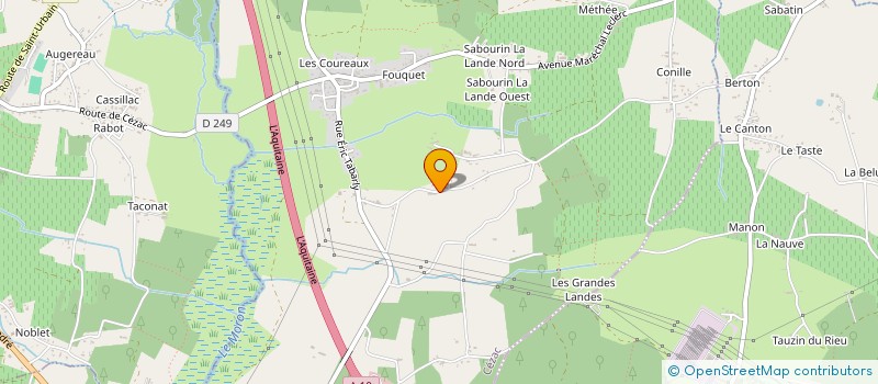 localisation de l'entreprise ASS LES PRES D'EDEN  CEZAC