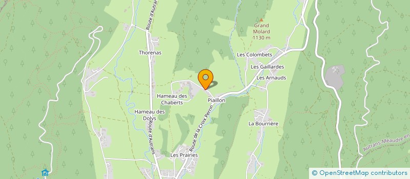 localisation de l'entreprise ASS  LES QUATRE MONTAGNES  AUTRANS-MEAUDRE EN VERCORS