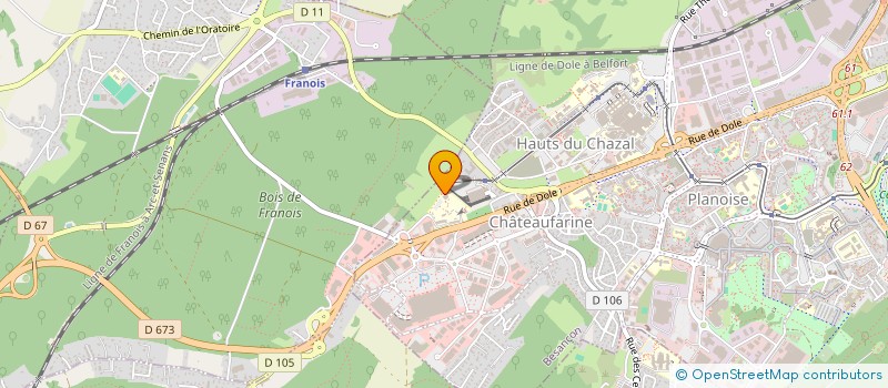 localisation de l'entreprise ASS LES RESINEUX DE FRANCHE-COMTE  BESANCON