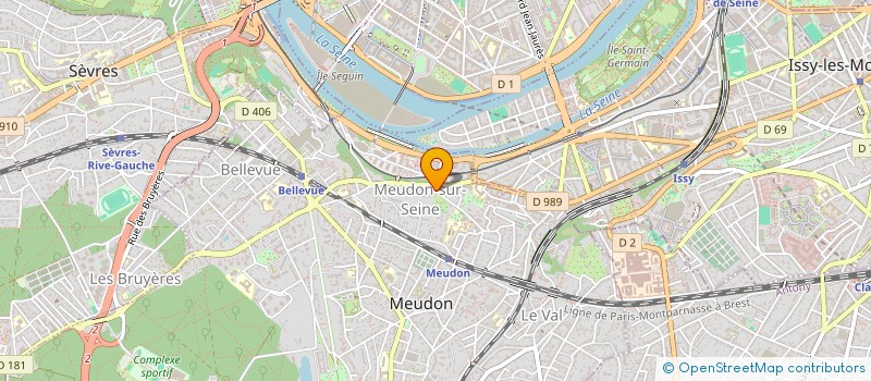 localisation de l'entreprise ASS LES RIDEAU DES AUTEURS à MEUDON