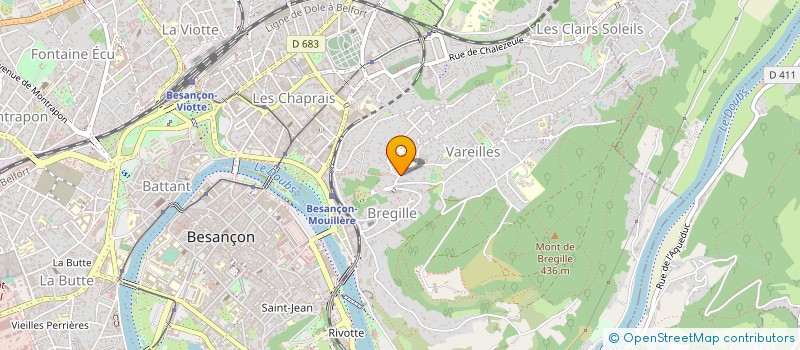 localisation de l'entreprise ASS LES SALINS DE BREGILLE à BESANCON