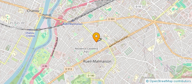localisation de l'entreprise ASS LES SALTIMBANQUES DE L'ART à RUEIL-MALMAISON