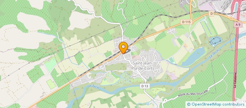 localisation de l'entreprise ASS  LES SAUTEURS DE ST JEAN DE PAGES  SAINT-JEAN-PLA-DE-CORTS