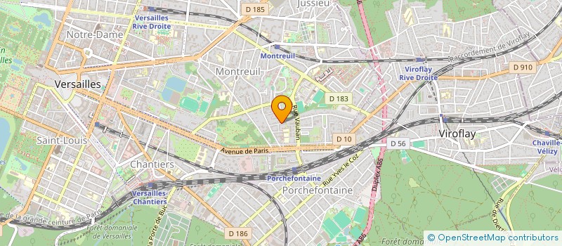 localisation de l'entreprise ASS LES SONORITES OPPOSEES  VERSAILLES