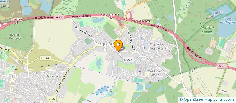 localisation de l'entreprise ASS LES SUPPORTERS DU MOTO CLUB PECQUENC  PECQUENCOURT