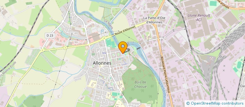 localisation de l'entreprise ASS LES TAMBOURS MODERNES à ALLONNES