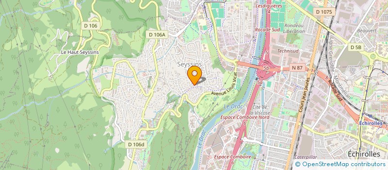 localisation de l'entreprise ASS LES TECHNICIENS DE L'IMAGERIE à SEYSSINS