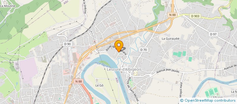 localisation de l'entreprise ASS LES TEMPS D'ARTS à LESCURE-D'ALBIGEOIS