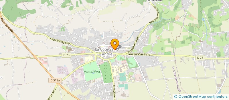 localisation de l'entreprise ASS LES TERREAUX à LA COTE-SAINT-ANDRE