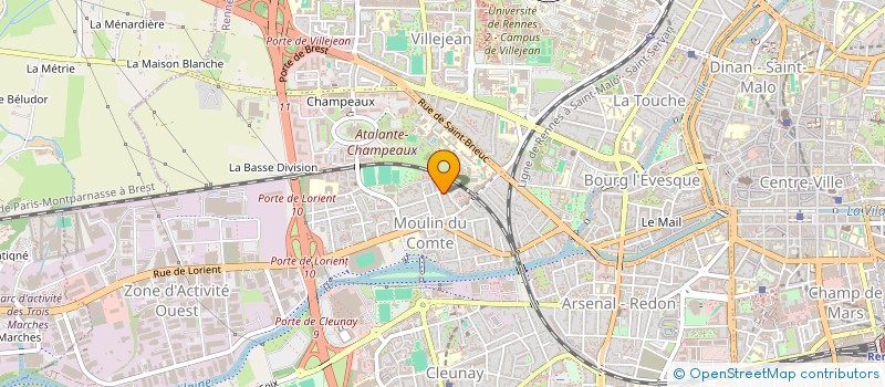 localisation de l'entreprise ASS LES TONTONS QUASHEURS  RENNES