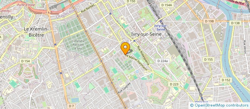 localisation de l'entreprise ASS LES UNIVERSITES L'AMY  IVRY-SUR-SEINE