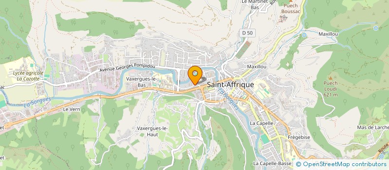 localisation de l'entreprise ASS. LES VERGERS D'ANTAN D'AVEYRON  SAINT-AFFRIQUE