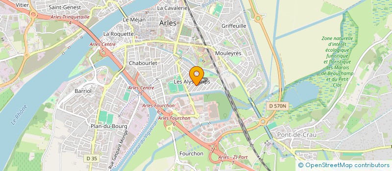 localisation de l'entreprise ASS LES VERTS DU PAYS D'ARLES à ARLES