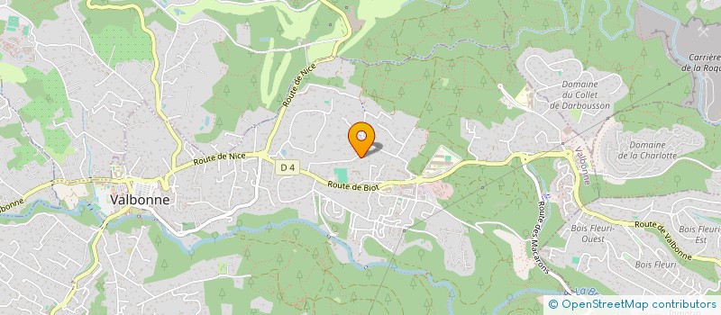 localisation de l'entreprise ASS LES VISITEURS DU SOIR à VALBONNE