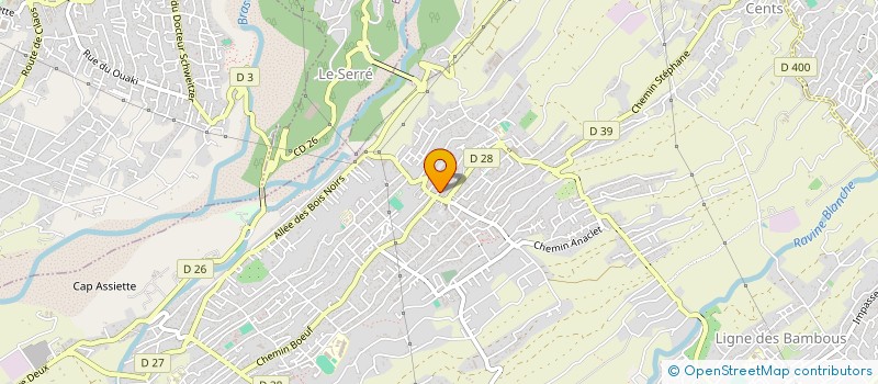localisation de l'entreprise ASS LES VOLONTAIRES DE LA CITE à SAINT-PIERRE