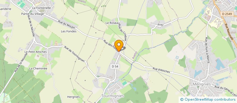 localisation de l'entreprise ASS LES YEUX D ' EMILIE à TOURMIGNIES