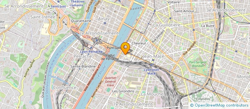 localisation de l'entreprise ASS.LEVER DE RIDEAU  LYON