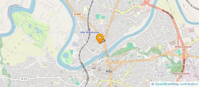 localisation de l'entreprise ASS LEZARDS MARTIAUX à ALBI