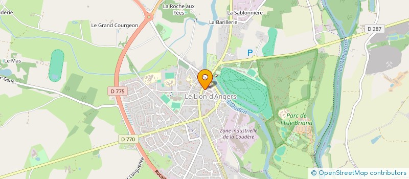 localisation de l'entreprise ASS LIEN TSIGANE  LE LION D'ANGERS