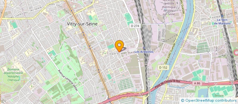 localisation de l'entreprise ASS LIEUX D'ACCUEIL CHALEUREUX à VITRY-SUR-SEINE
