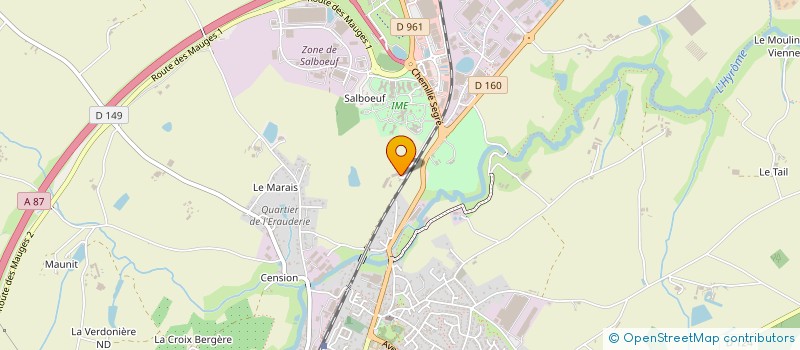 localisation de l'entreprise ASS LIGERIEN AIDE HANDIC MENTAUX INADAPT à CHEMILLE-EN-ANJOU