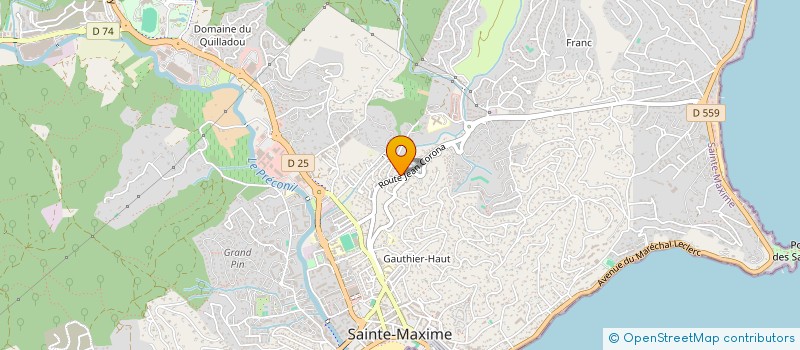 localisation de l'entreprise ASS LIGUE REG SPORT AUTO COTE AZUR à SAINTE MAXIME