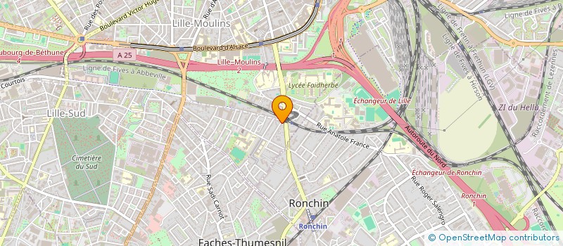 localisation de l'entreprise ASS LILLOISE ANIMATION REGROUP QUARTIER à LILLE