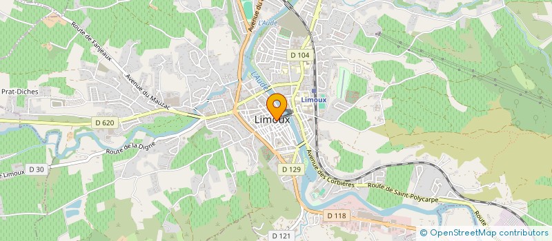 localisation de l'entreprise ASS LIMOUX RUGBY XIII à LIMOUX