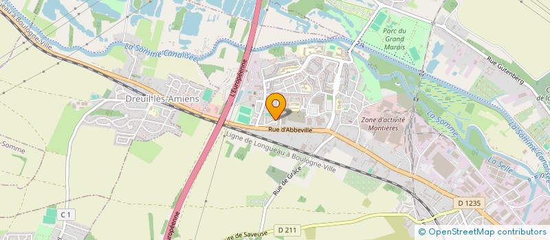 localisation de l'entreprise ASS LINE FORCE  AMIENS