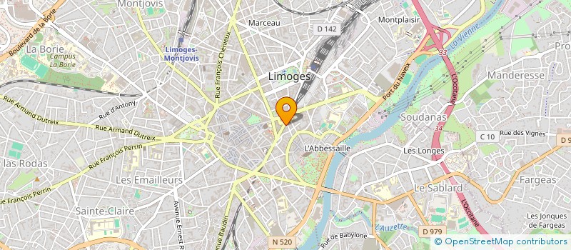 localisation de l'entreprise ASS LION S CLUB à LIMOGES