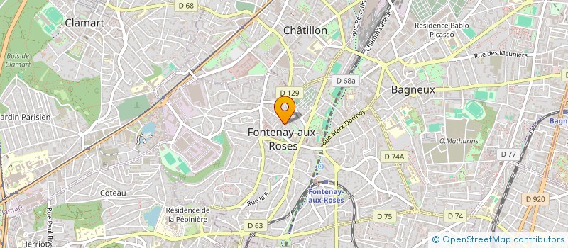 localisation de l'entreprise ASS LIONS CLUB à FONTENAY-AUX-ROSES