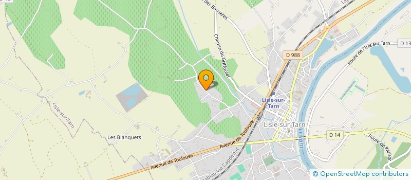 localisation de l'entreprise ASS LISLOISE DEFENSE USAGERSS DU RAIL à LISLE-SUR-TARN