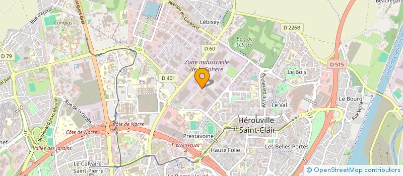 localisation de l'entreprise ASS LOC CULTE DES TEMOINS DE JEHOVAH à HEROUVILLE-SAINT-CLAIR