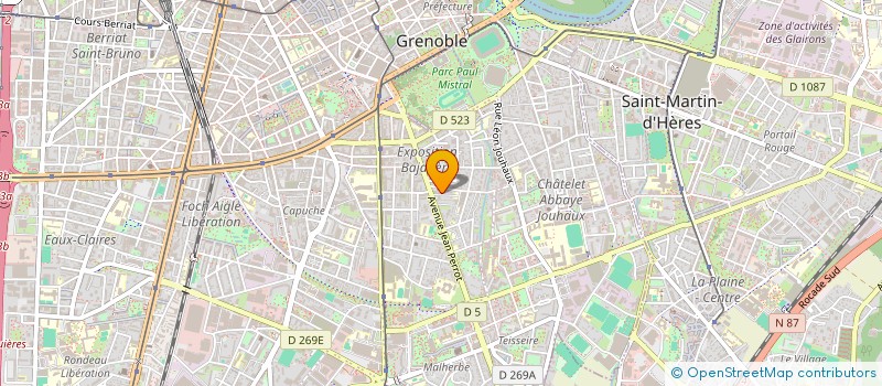 localisation de l'entreprise ASS LOC CULTE TEMOINS DE JEHOVAH GRENOBL à GRENOBLE