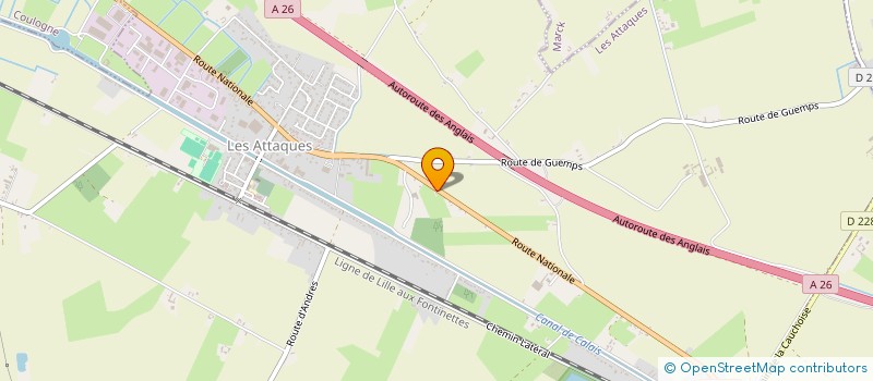 localisation de l'entreprise ASS LOC CULTE TEMOINS JEHOVAH CALAIS EST  LES ATTAQUES