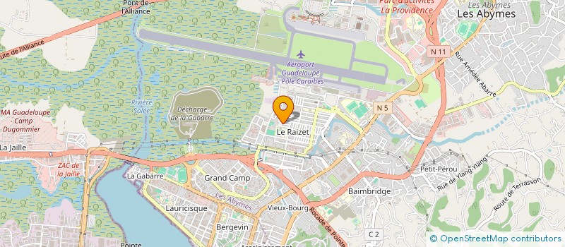 localisation de l'entreprise ASS LOC CULTE TEMOINS JEHOVAH RAIZET à LES ABYMES