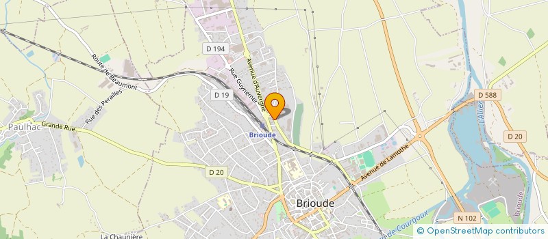 localisation de l'entreprise ASS LOC DES TEMOINS DE JEHOVA DE BRIOUDE à BRIOUDE