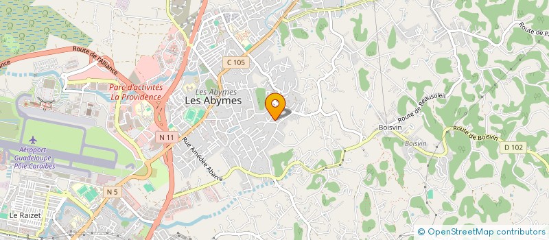 localisation de l'entreprise ASS LOCAL CULTE TEMOIN JEHOVA BAZIN ABYM à LES ABYMES
