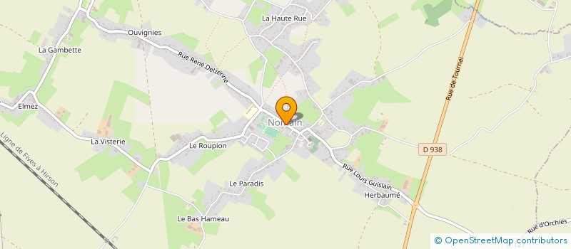 localisation de l'entreprise ASS LOCALE A D M R NOMAIN ET ENVIRONS à NOMAIN