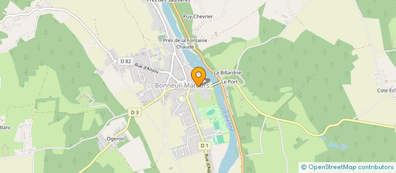 localisation de l'entreprise ASS LOCALE ADMR à BONNEUIL-MATOURS