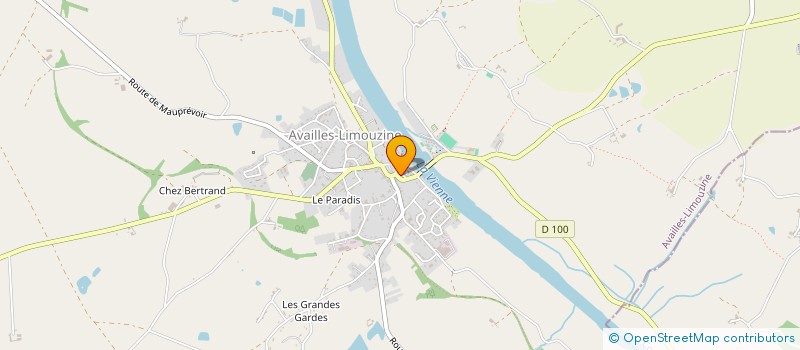 localisation de l'entreprise ASS LOCALE ADMR à AVAILLES-LIMOUZINE