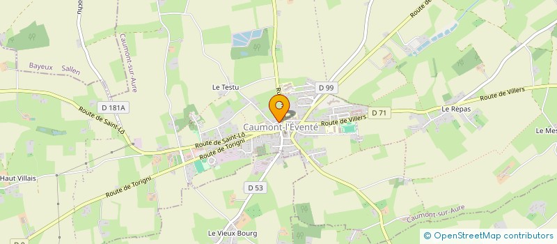 localisation de l'entreprise ASS LOCALE ADMR DE CAUMONT L'EVENTE à CAUMONT-SUR-AURE