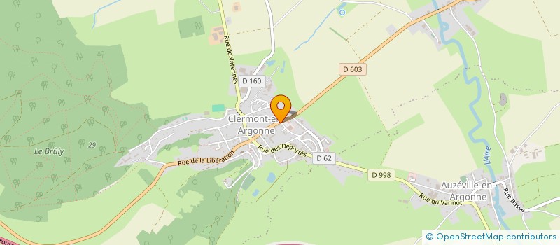 localisation de l'entreprise ASS LOCALE ADMR DE CLERMONT  CLERMONT-EN-ARGONNE