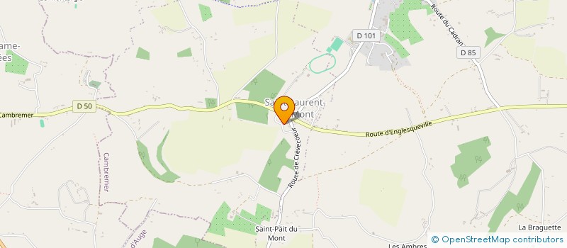 localisation de l'entreprise ASS LOCALE ADMR DE CREVECOEUR EN AUGE à MEZIDON VALLEE D'AUGE